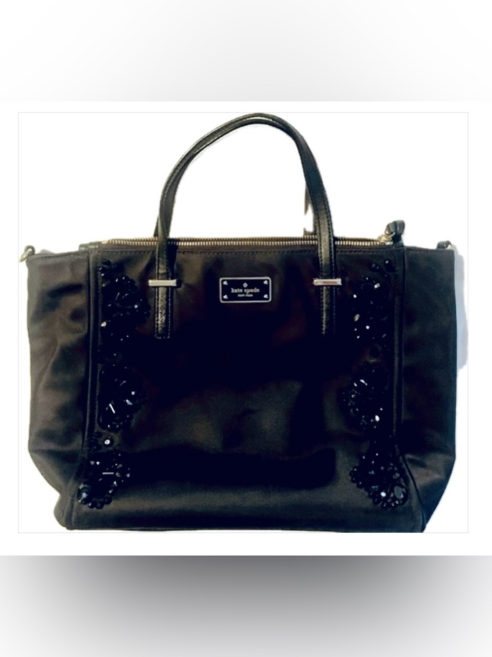 Rare! Kate Spade Hi/Lo Bejeweled Black Handbag Only Made Once!! EUC!!